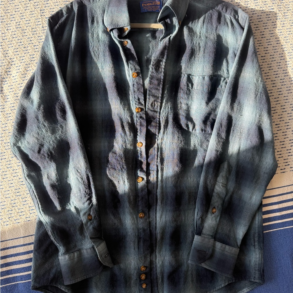 Pendleton Virgin Wool shirt in blue and black - Picture 4 of 4